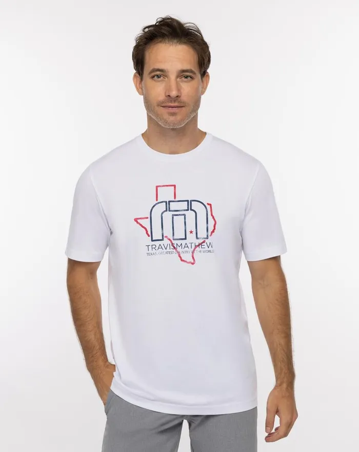 TravisMathew BUCKING BULL TEE White Men Tees