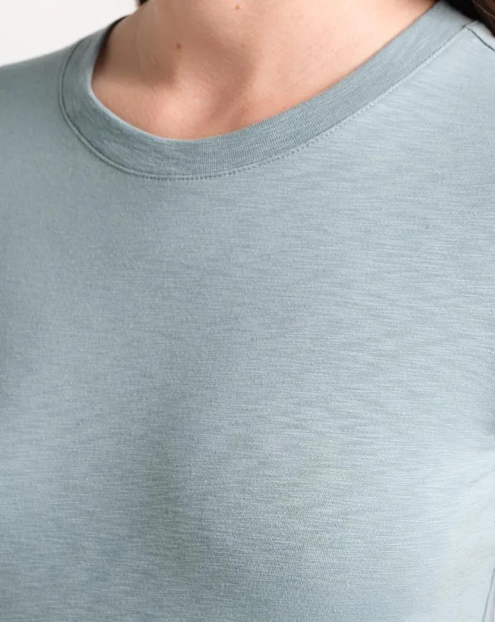 TravisMathew CLOUD JERSEY TEE Trooper Women Tees TravisMathew CLOUD JERSEY TEE Trooper Women Tees
