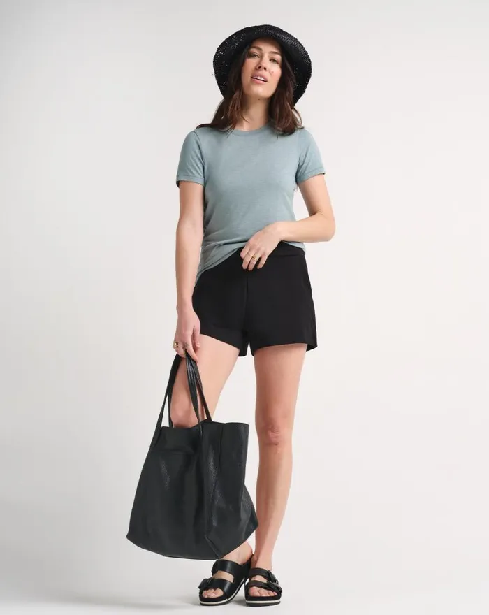 TravisMathew CLOUD JERSEY TEE Trooper Women Tees TravisMathew CLOUD JERSEY TEE Trooper Women Tees