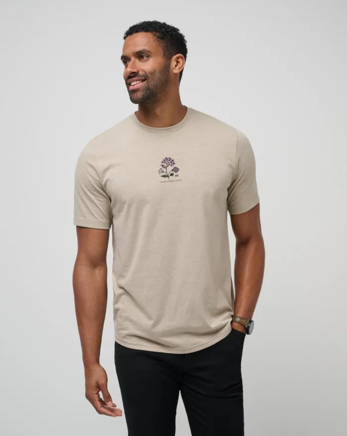 TravisMathew FADING SUNLIGHT TEE Oxford Tan Men Tees