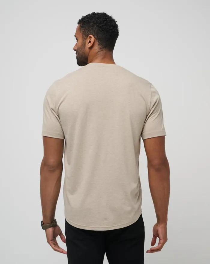 TravisMathew FADING SUNLIGHT TEE Oxford Tan Men Tees TravisMathew FADING SUNLIGHT TEE Oxford Tan Men Tees