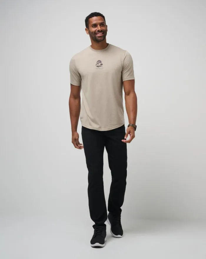 TravisMathew FADING SUNLIGHT TEE Oxford Tan Men Tees TravisMathew FADING SUNLIGHT TEE Oxford Tan Men Tees