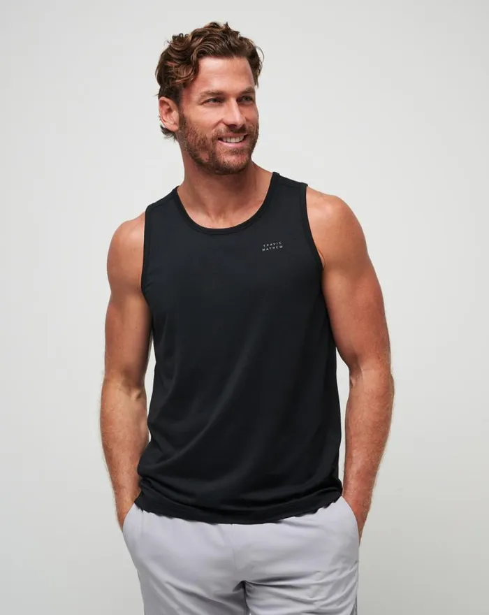 TravisMathew HEATER PRO TANK Black Men Tees