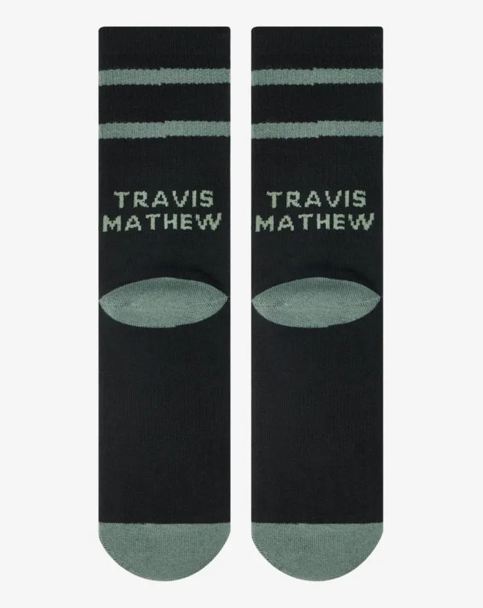 TravisMathew HIGHWAY TOWN CREW SOCK Black MenWomen Socks TravisMathew HIGHWAY TOWN CREW SOCK Black MenWomen Socks