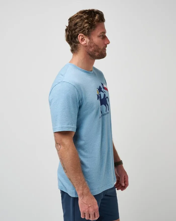 TravisMathew HOOT AND HOLLAR 20 TEE Heather Allure Men Tees