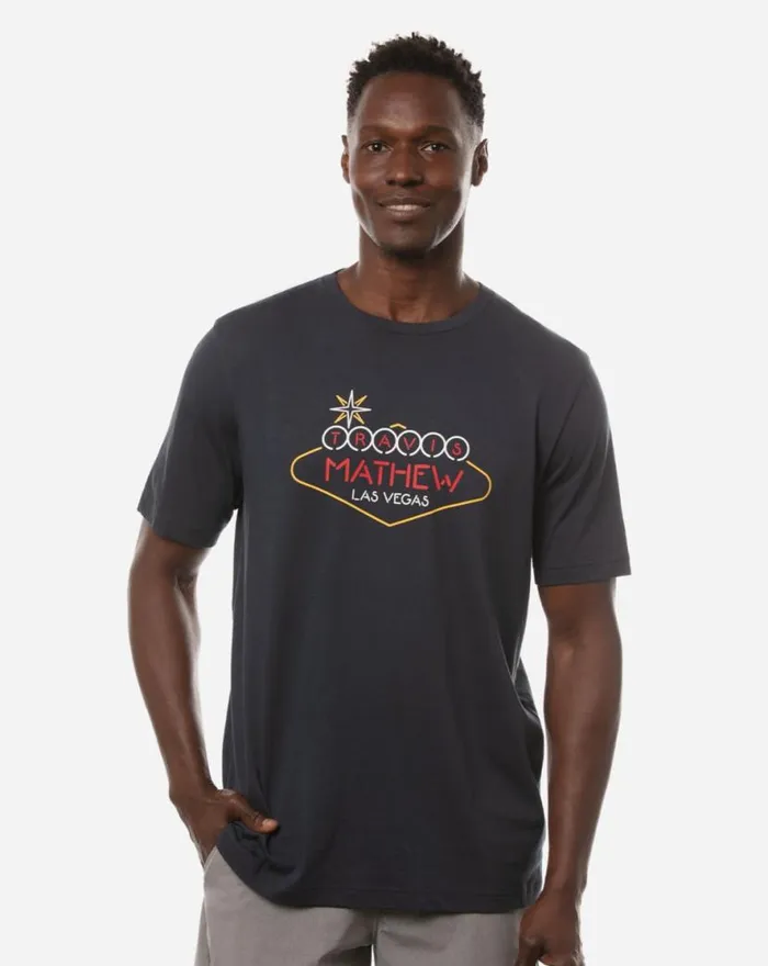 TravisMathew LA TO VEGAS 20 TEE Mood Indigo Men Tees