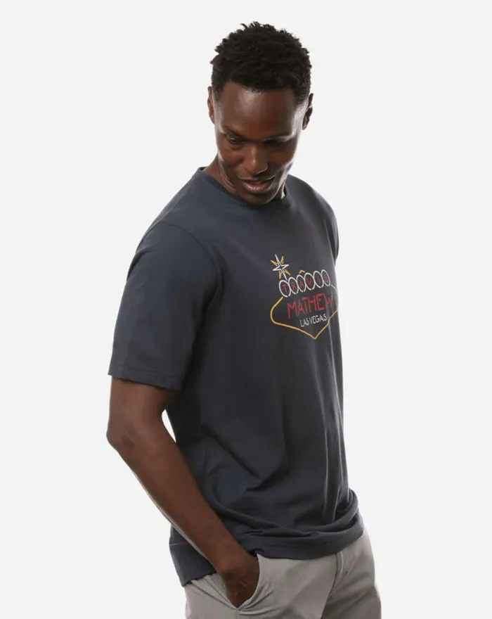 TravisMathew LA TO VEGAS 20 TEE Mood Indigo Men Tees