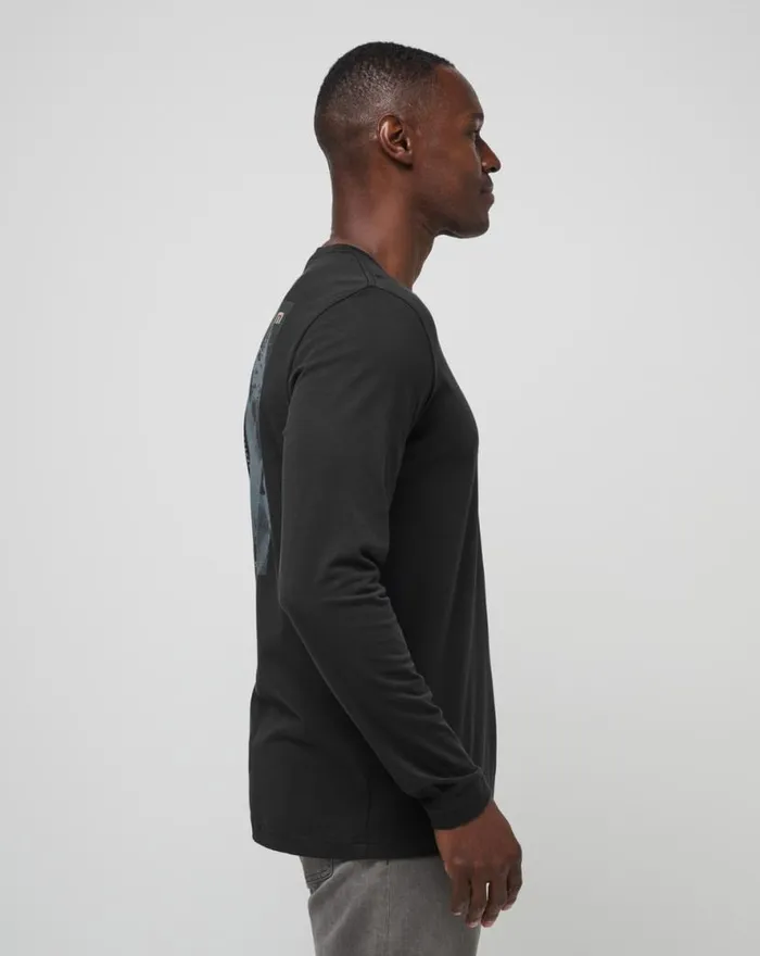 TravisMathew LAGUNA SHADE LONG SLEEVE TEE Black Men Tees TravisMathew LAGUNA SHADE LONG SLEEVE TEE Black Men Tees