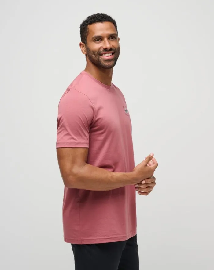 TravisMathew LITTLE DRUMMER TEE Roan Rouge Men Tees TravisMathew LITTLE DRUMMER TEE Roan Rouge Men Tees