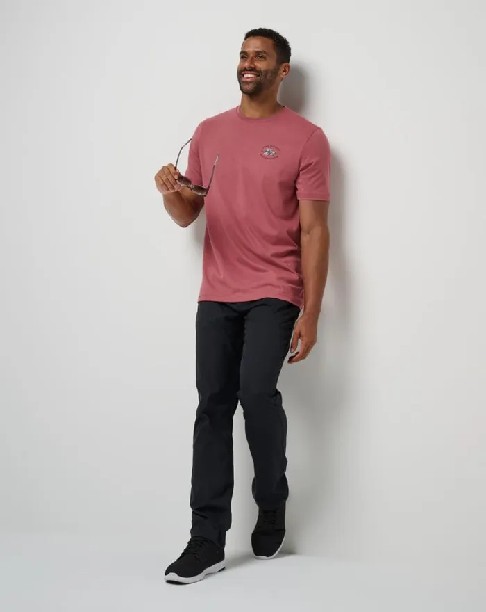 TravisMathew LITTLE DRUMMER TEE Roan Rouge Men Tees TravisMathew LITTLE DRUMMER TEE Roan Rouge Men Tees