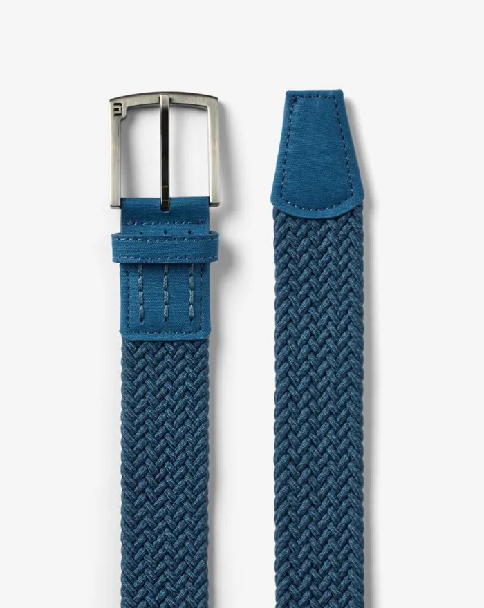 TravisMathew LITTLE LUCK STRETCH WOVEN BELT Dark Teal MenWomen Belts TravisMathew LITTLE LUCK STRETCH WOVEN BELT Dark Teal MenWomen Belts