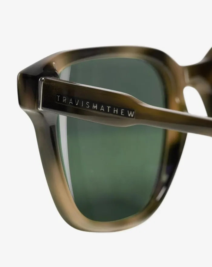 TravisMathew OFFDAZE SUNGLASSES Light Brindle Tort Green Polar MenWomen Sunglasses TravisMathew OFFDAZE SUNGLASSES Light Brindle Tort Green Polar MenWomen Sunglasses