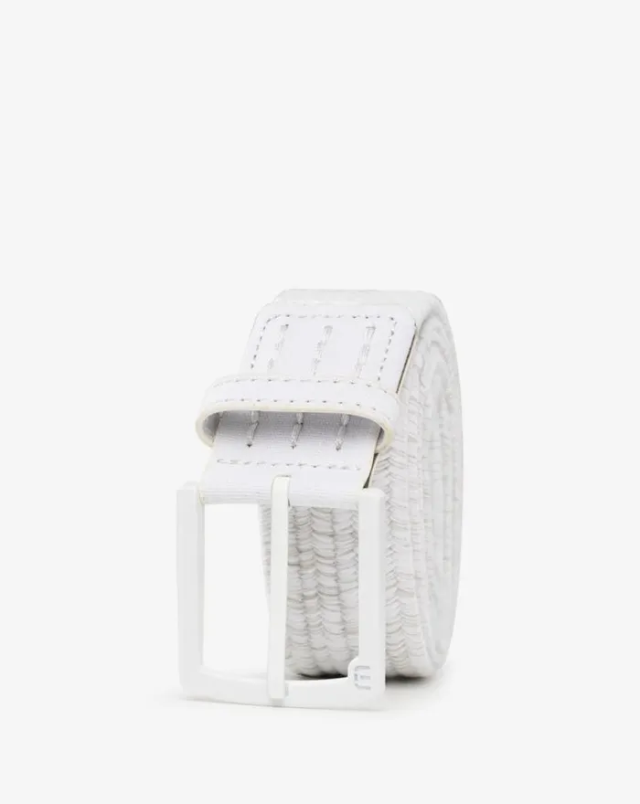 TravisMathew POPSICLE 20 STRETCH WOVEN BELT Whitemicro Chip MenWomen Belts