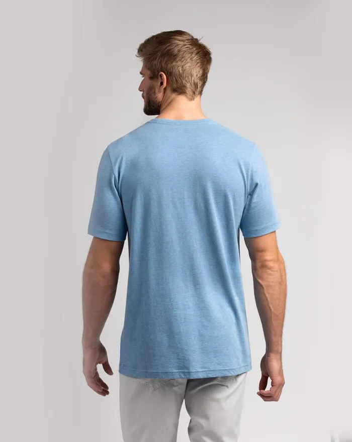 TravisMathew REVERE REVERE TEE Heather Blue Men Tees TravisMathew REVERE REVERE TEE Heather Blue Men Tees