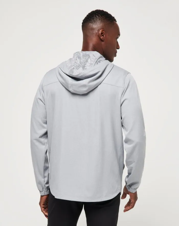 TravisMathew TECH HOODIE QUARTER ZIP Heather Sleet Floral Men Quarter Zips TravisMathew TECH HOODIE QUARTER ZIP Heather Sleet Floral Men Quarter Zips