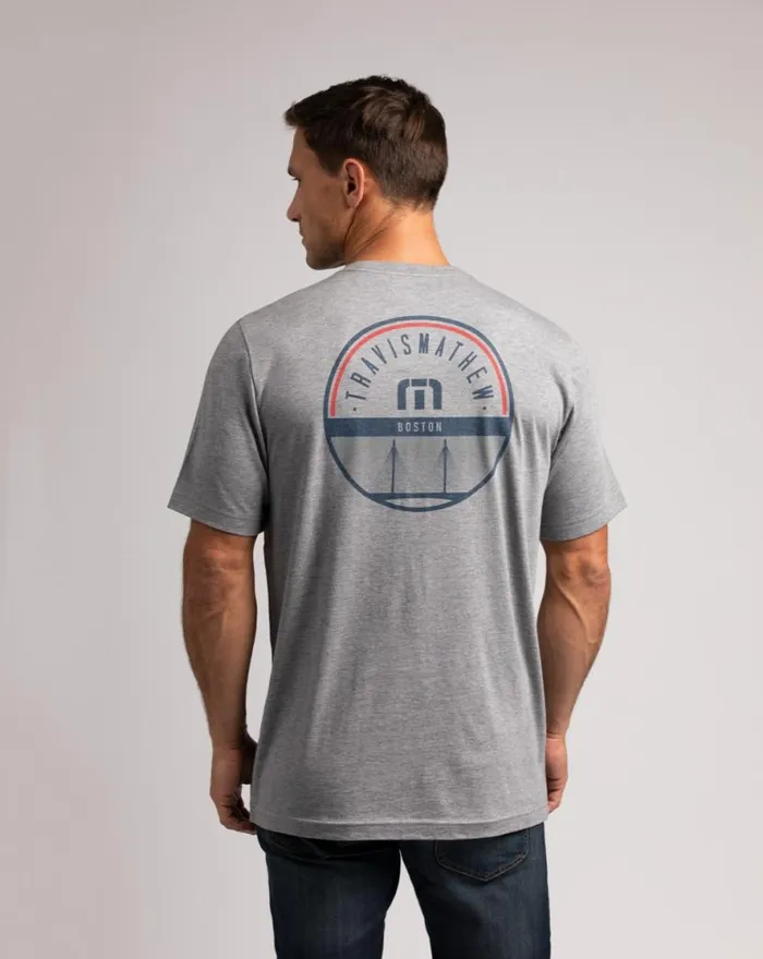 TravisMathew THE CHARLES 20 TEE Heather Grey Men Tees