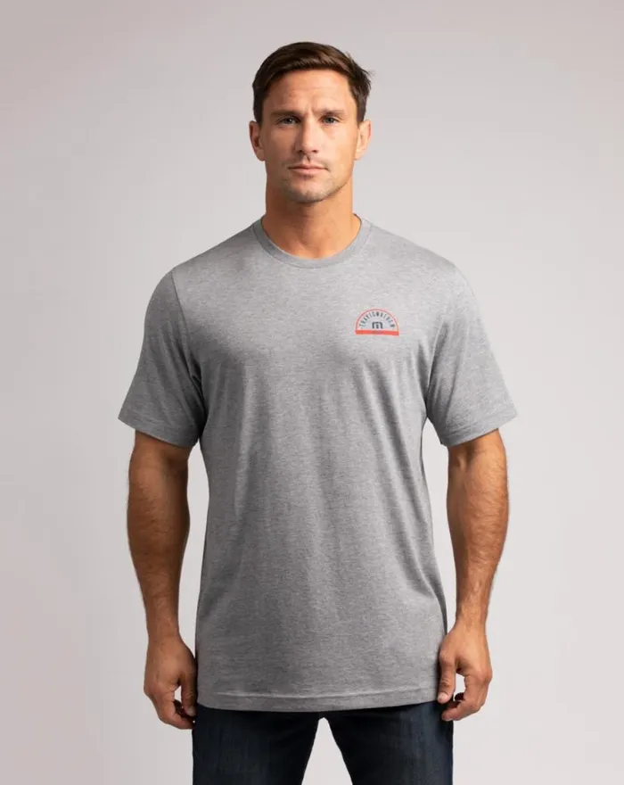 TravisMathew THE CHARLES 20 TEE Heather Grey Men Tees