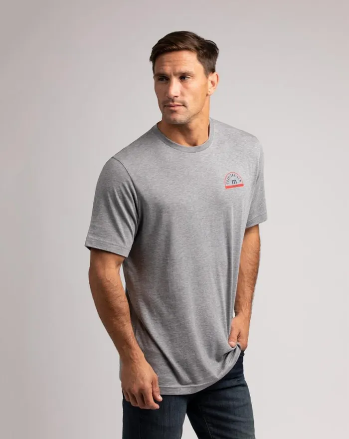 TravisMathew THE CHARLES 20 TEE Heather Grey Men Tees