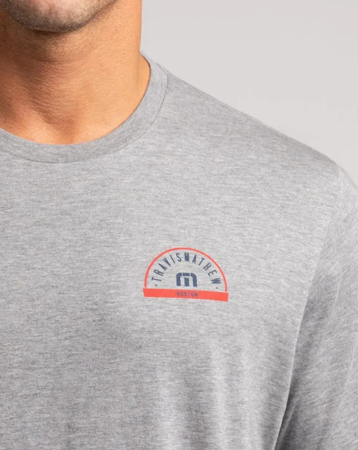 TravisMathew THE CHARLES 20 TEE Heather Grey Men Tees