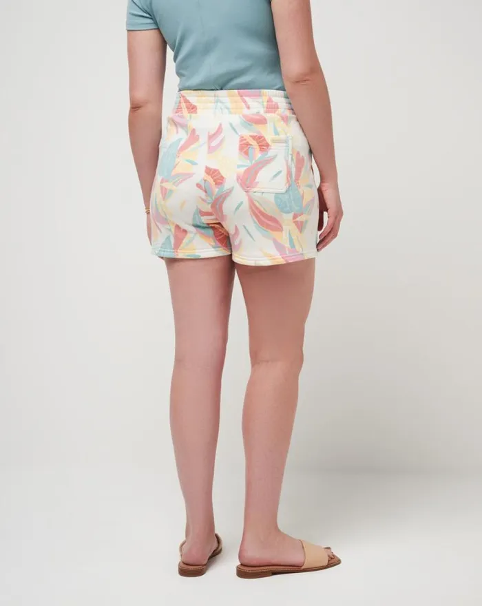TravisMathew TIKI TIPSY CLOUD FLEECE SHORT Ivory Multi Women Shorts TravisMathew TIKI TIPSY CLOUD FLEECE SHORT Ivory Multi Women Shorts