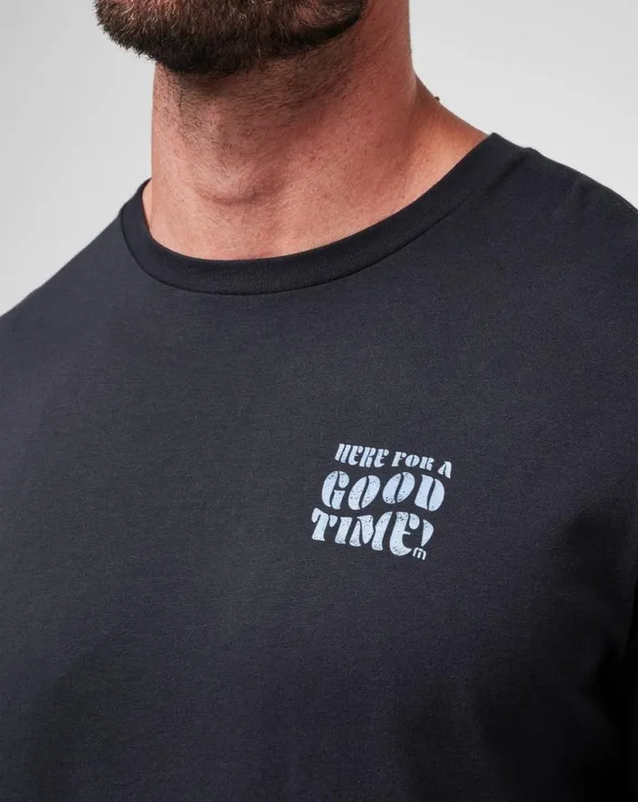 TravisMathew TRENCHED TEE Black Men Tees TravisMathew TRENCHED TEE Black Men Tees