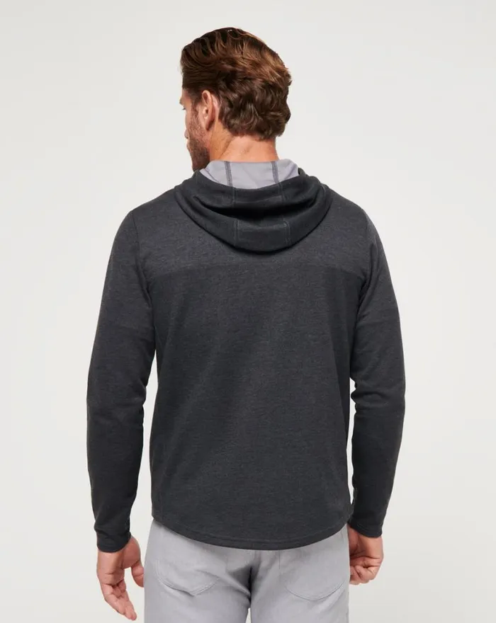 TravisMathew UPGRADED TECH HOODIE Heather Black Men Hoodies and Sweatshirts TravisMathew UPGRADED TECH HOODIE Heather Black Men Hoodies and Sweatshirts