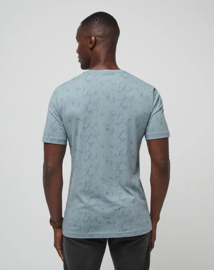 TravisMathew WARMER TIDES POCKET TEE Dusty Blue Men Tees TravisMathew WARMER TIDES POCKET TEE Dusty Blue Men Tees