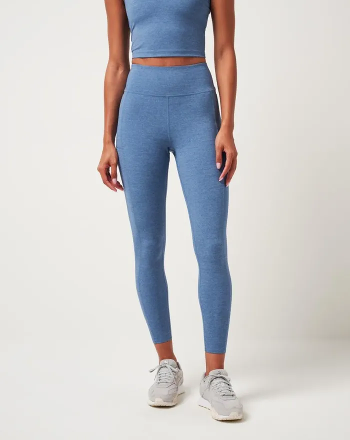 TravisMathew WHERE IT COUNTS LEGGING Heather Copen Blue Women Pants TravisMathew WHERE IT COUNTS LEGGING Heather Copen Blue Women Pants