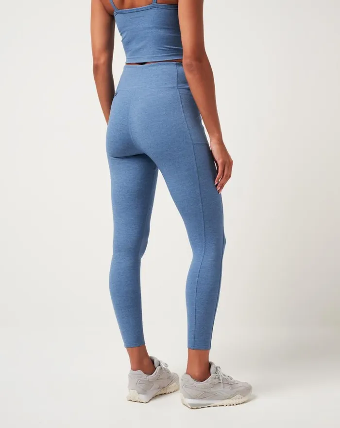 TravisMathew WHERE IT COUNTS LEGGING Heather Copen Blue Women Pants TravisMathew WHERE IT COUNTS LEGGING Heather Copen Blue Women Pants