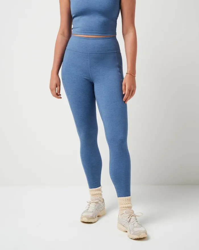 TravisMathew WHERE IT COUNTS LEGGING Heather Copen Blue Women Pants TravisMathew WHERE IT COUNTS LEGGING Heather Copen Blue Women Pants
