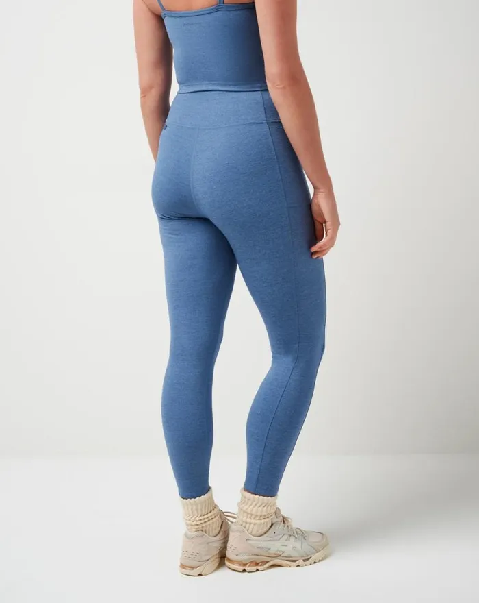 TravisMathew WHERE IT COUNTS LEGGING Heather Copen Blue Women Pants TravisMathew WHERE IT COUNTS LEGGING Heather Copen Blue Women Pants