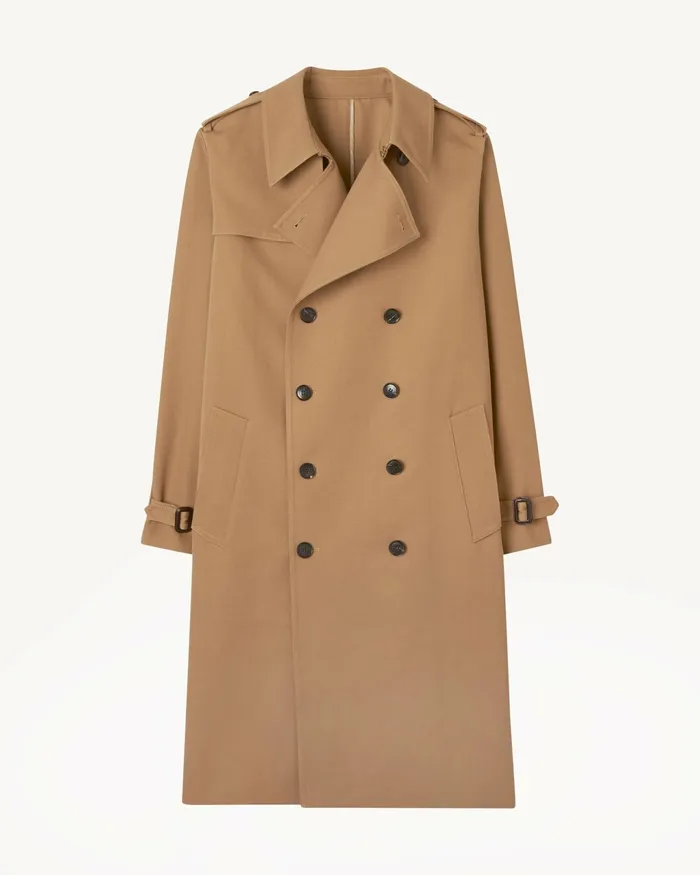 TRENTON TRENCH COAT Black Men Nili Lotan Jackets and Coats