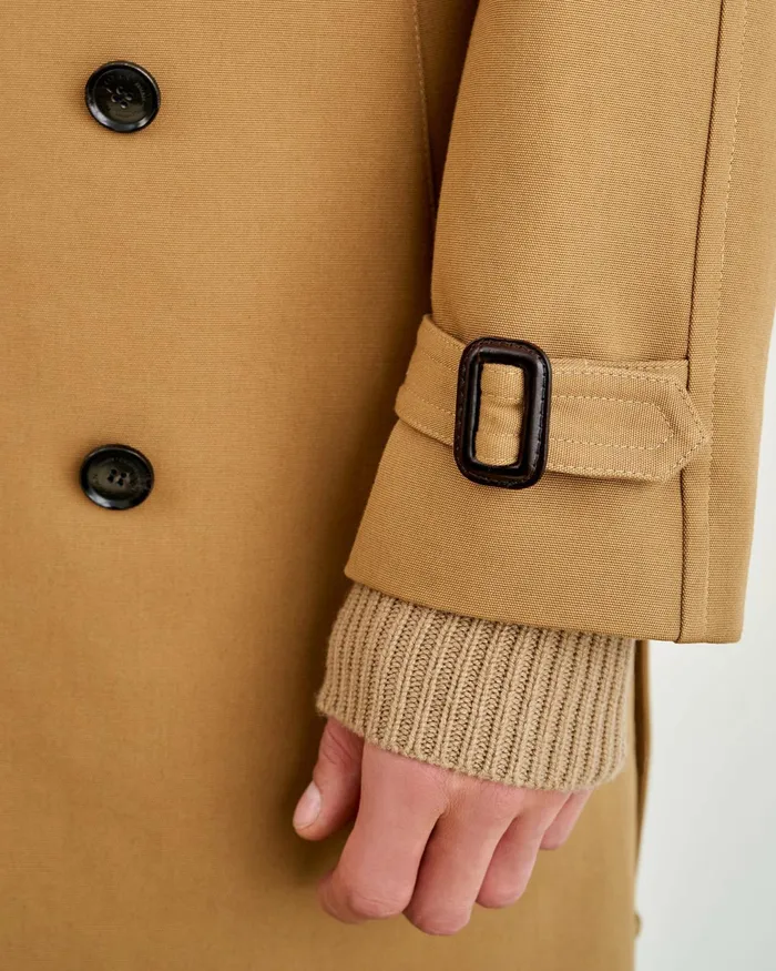 TRENTON TRENCH COAT Black Men Nili Lotan Jackets and Coats