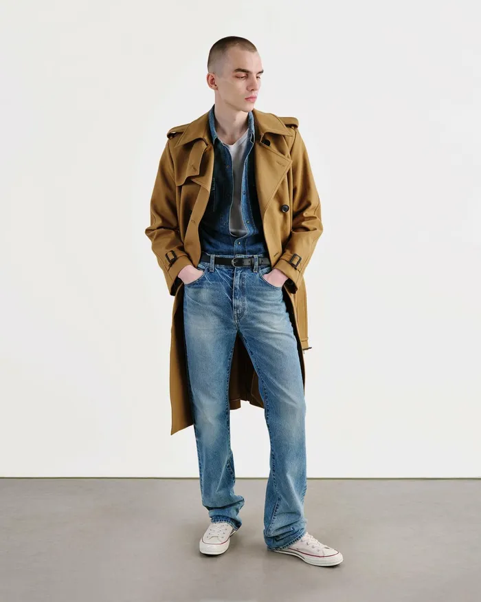 TRENTON TRENCH COAT Black Men Nili Lotan Jackets and Coats