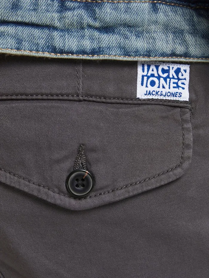 Trousers JACK and JONES Junior BOYS PAUL WARNER CARGO TROUSERS Grey Asphalt