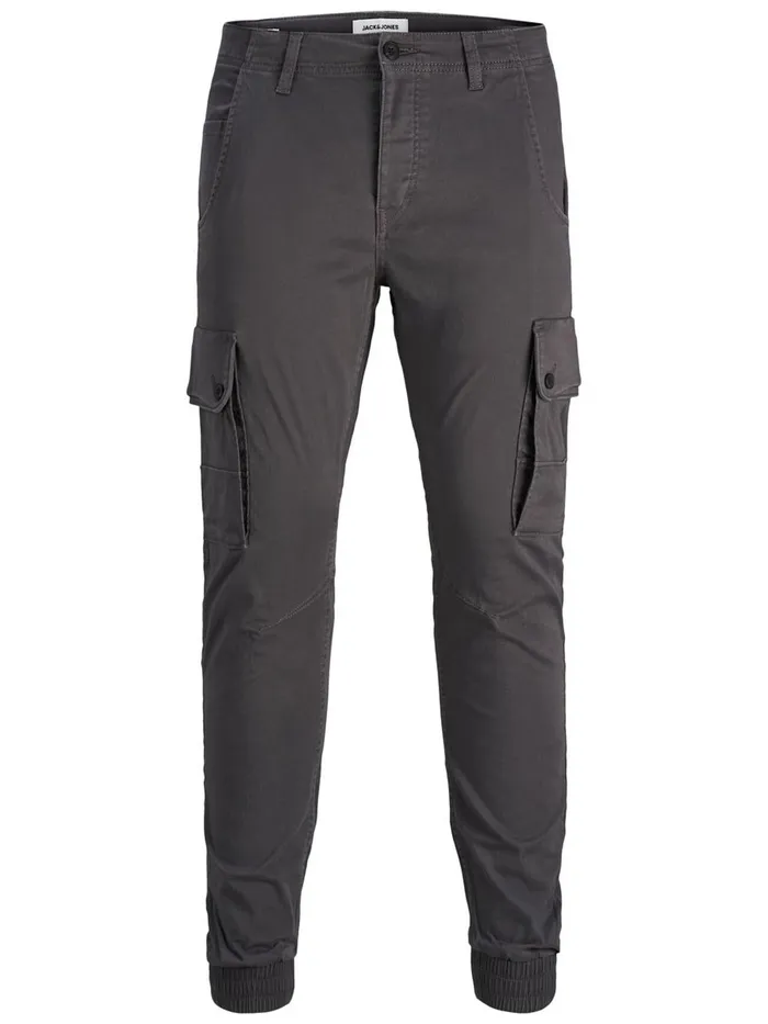 Trousers JACK and JONES Junior BOYS PAUL WARNER CARGO TROUSERS Grey Asphalt