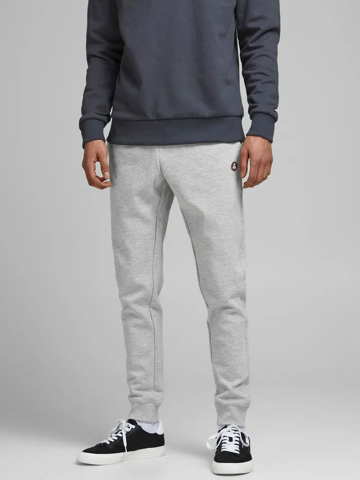 Trousers JACK and JONES Mens 2PACK WILL BASIC SWEATPANTS Grey Black Gift for Friend Trousers JACK and JONES Mens 2PACK WILL BASIC SWEATPANTS Grey Black Gift for Friend