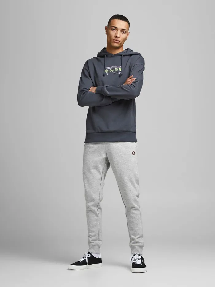 Trousers JACK and JONES Mens 2PACK WILL BASIC SWEATPANTS Grey Black Gift for Friend