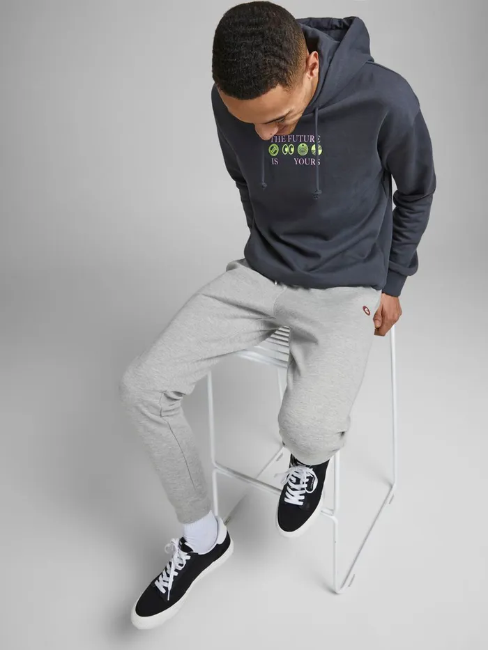 Trousers JACK and JONES Mens 2PACK WILL BASIC SWEATPANTS Grey Black Gift for Friend