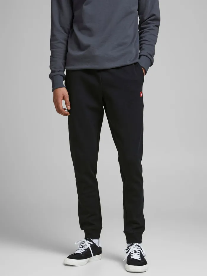 Trousers JACK and JONES Mens 2PACK WILL BASIC SWEATPANTS Grey Black Gift for Friend