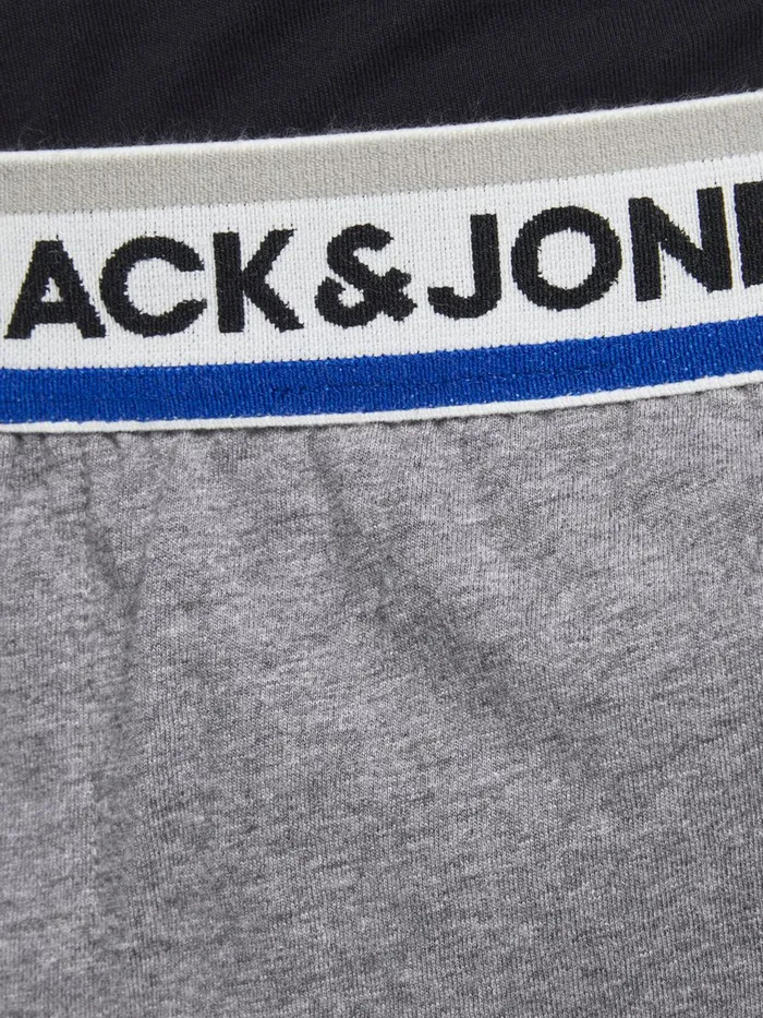 Trousers JACK and JONES Mens 2PIECE LOUNGEWEAR Grey Grey Melange