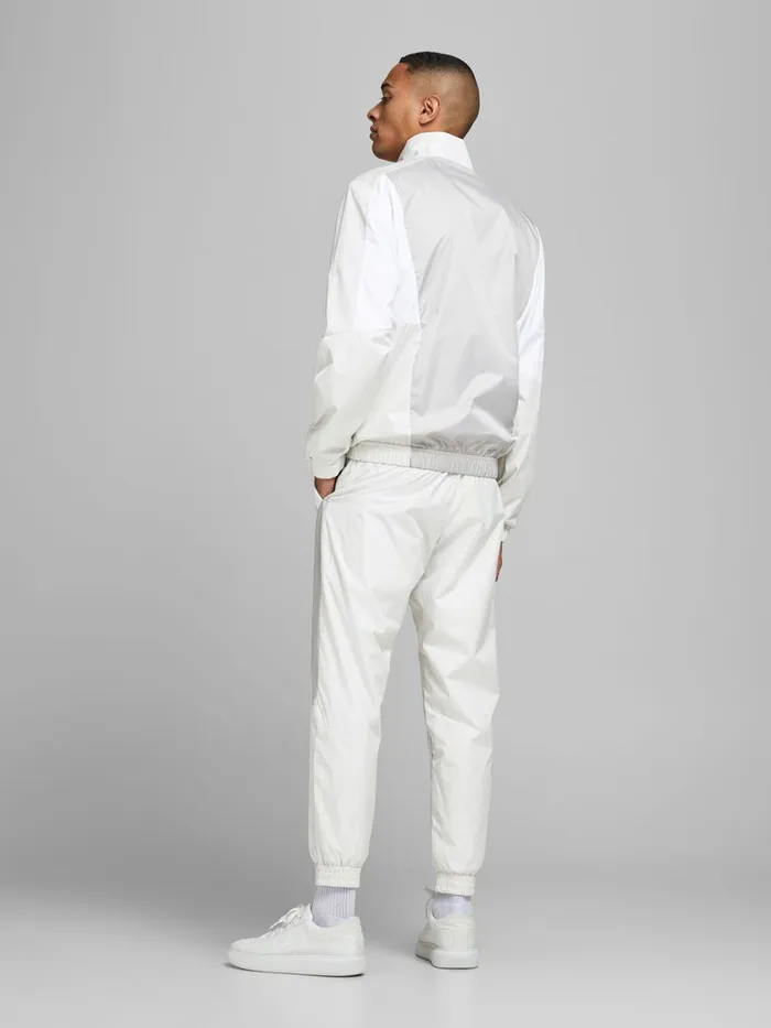 Trousers JACK and JONES Mens 2PIECE TRACKSUIT White Glacier Gray