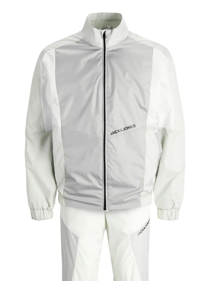 Trousers JACK and JONES Mens 2PIECE TRACKSUIT White Glacier Gray