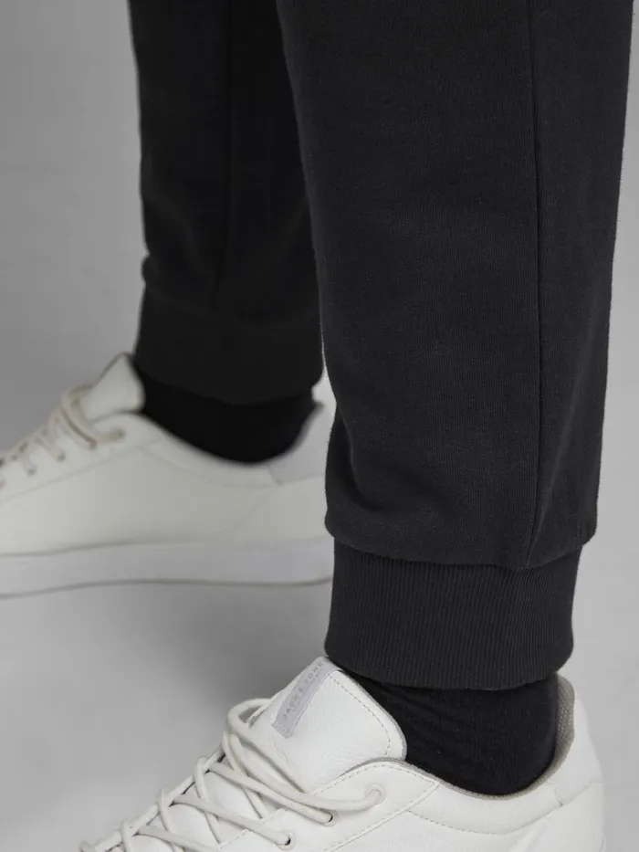 Trousers JACK and JONES Mens LOGO PLUS SIZE SWEAT PANTS Black Black For Sale