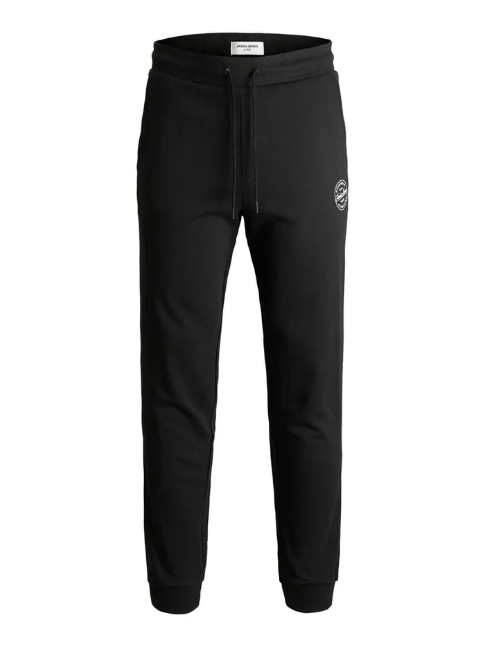 Trousers JACK and JONES Mens LOGO PLUS SIZE SWEAT PANTS Black Black For Sale