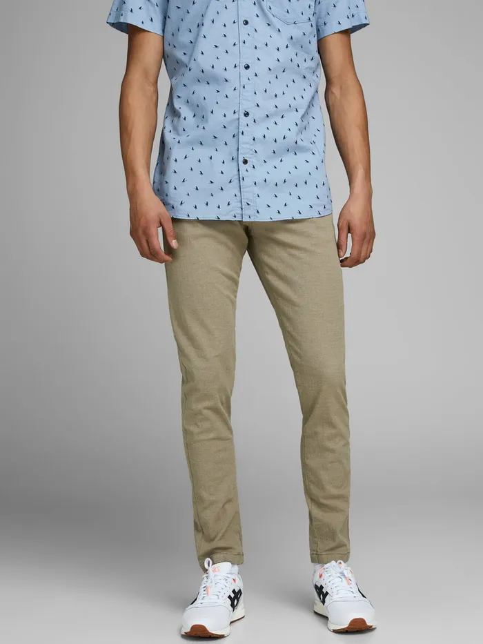 Trousers JACK and JONES Mens MARCO AKM 638 CHINOS Beige Crockery