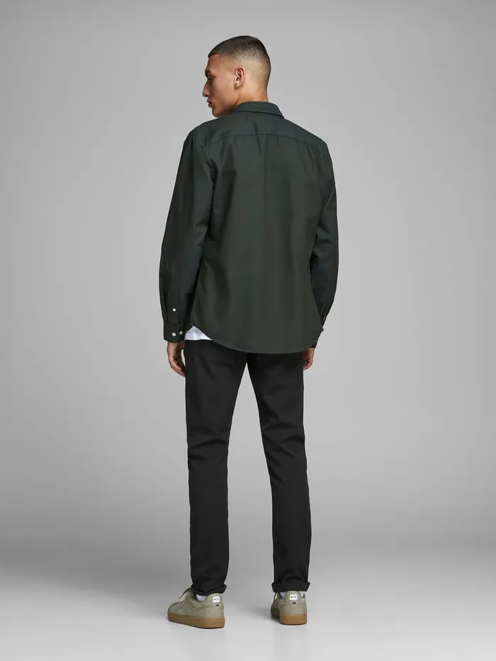Trousers JACK and JONES Mens MARCO CONNOR AKM 769 CHINOS Black Black