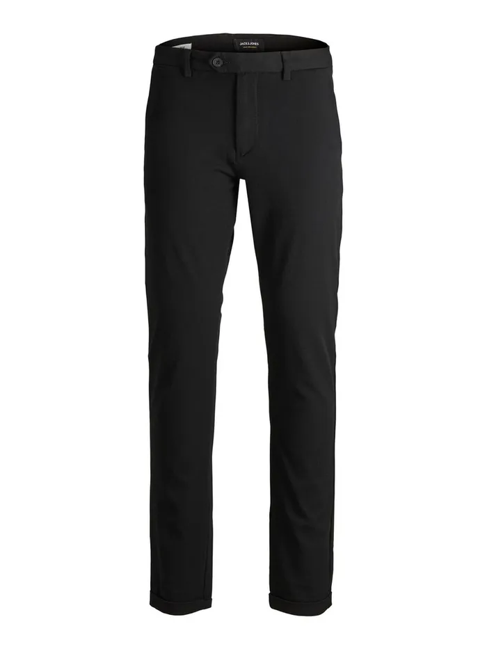 Trousers JACK and JONES Mens MARCO CONNOR AKM 769 CHINOS Black Black