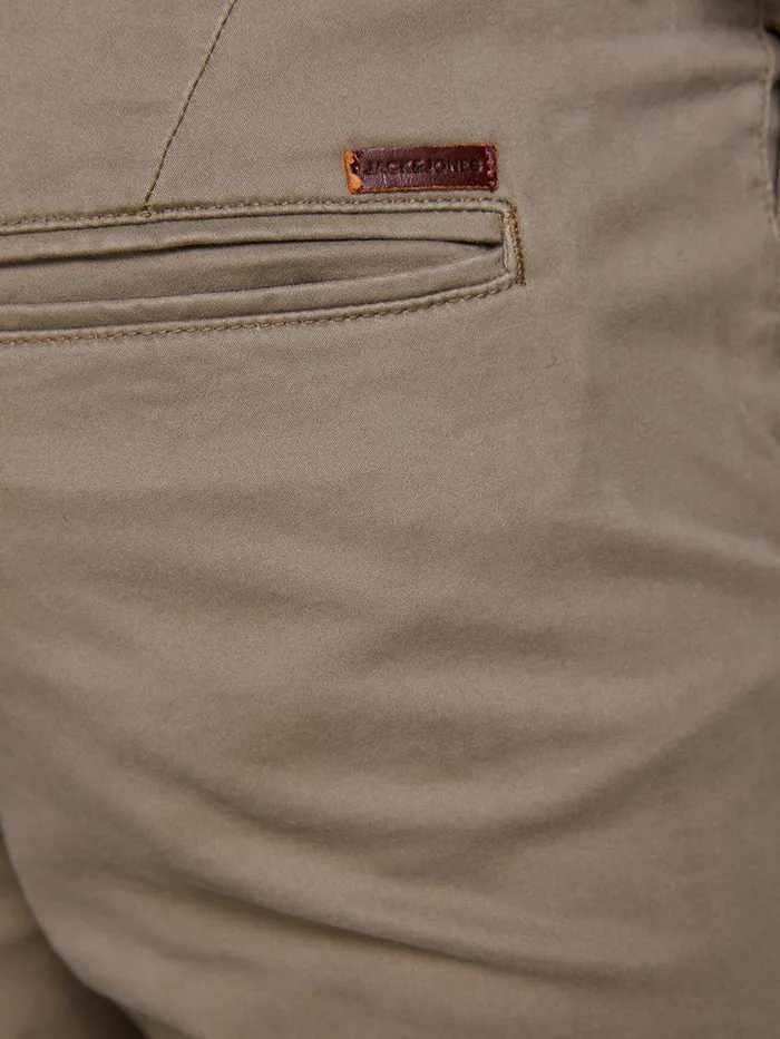 Trousers JACK and JONES Mens MARCO JJBOWIE SLIM FIT CHINOS Beige Beige