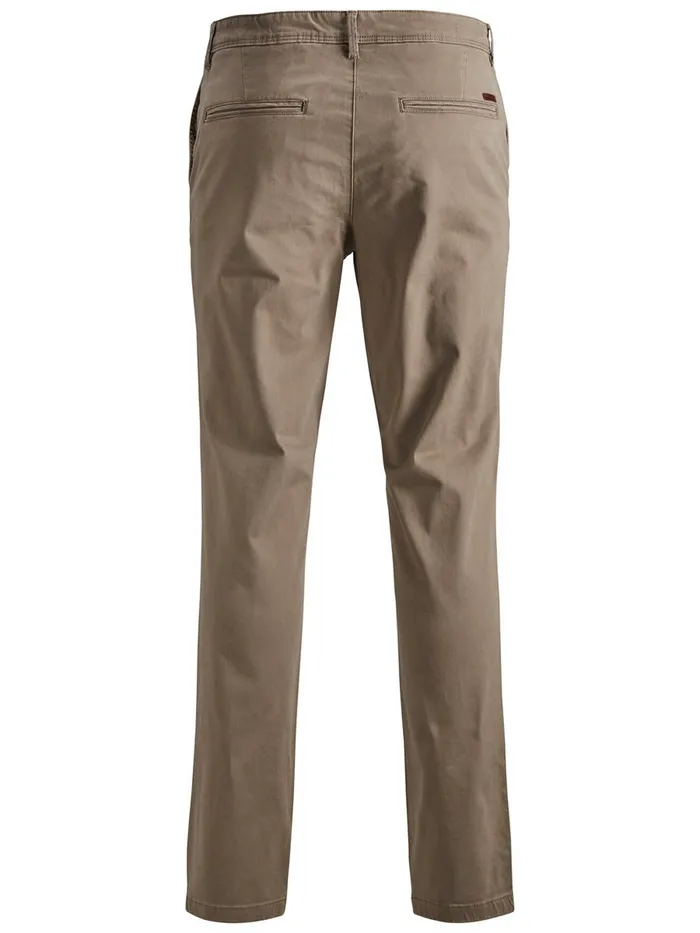 Trousers JACK and JONES Mens MARCO JJBOWIE SLIM FIT CHINOS Beige Beige